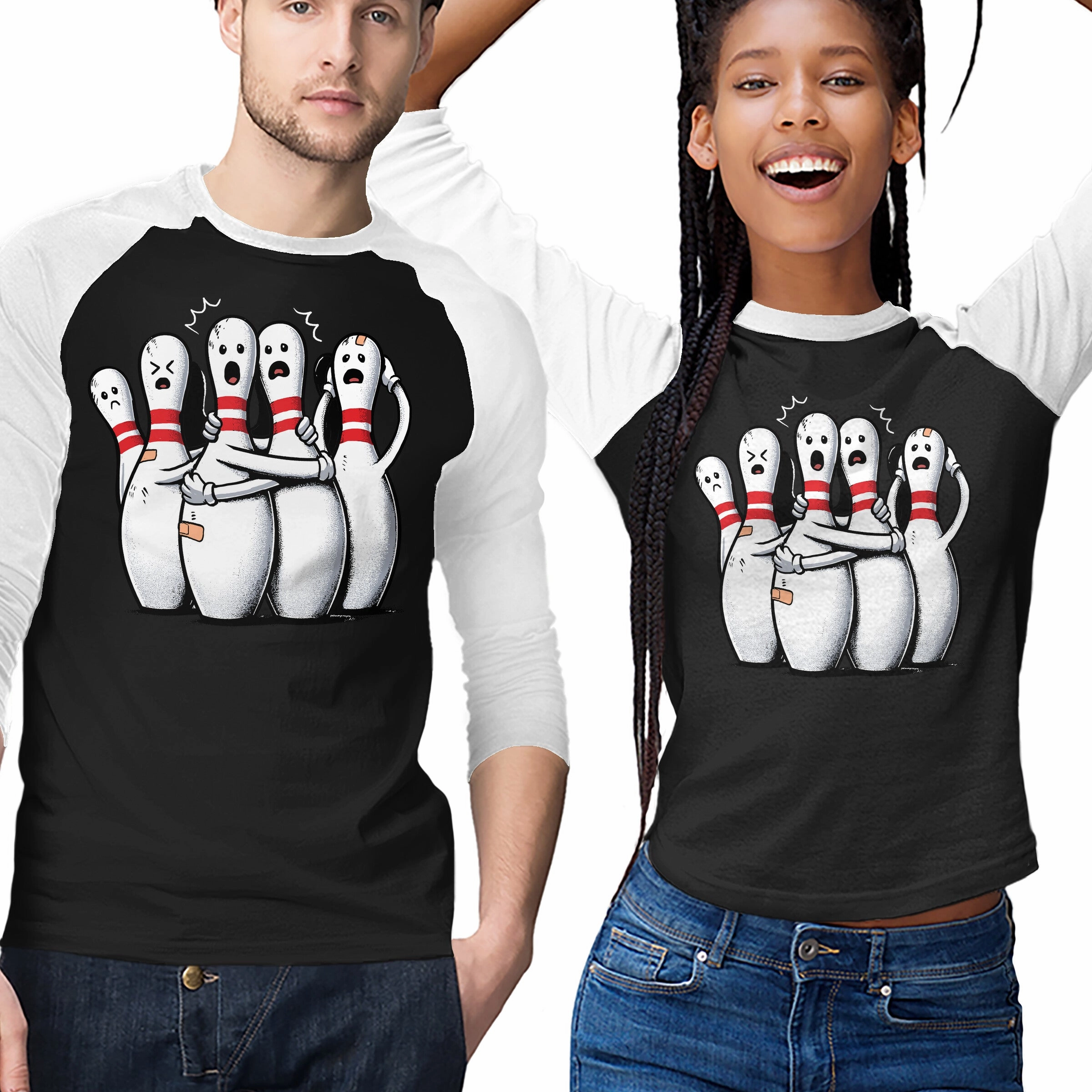 Pullover Relaxed Look Panic At The Bowling Alley