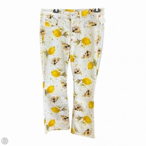 Pants Other By Pilcro In White & Yellow, Size: 10 smooth zipper