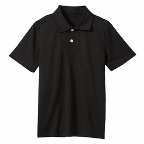 Children & Boy's Short Sleeve Moisture Wicking Polo Shirts (Sizes, 4 to 20) Modern Comfort Seamless Side Panels