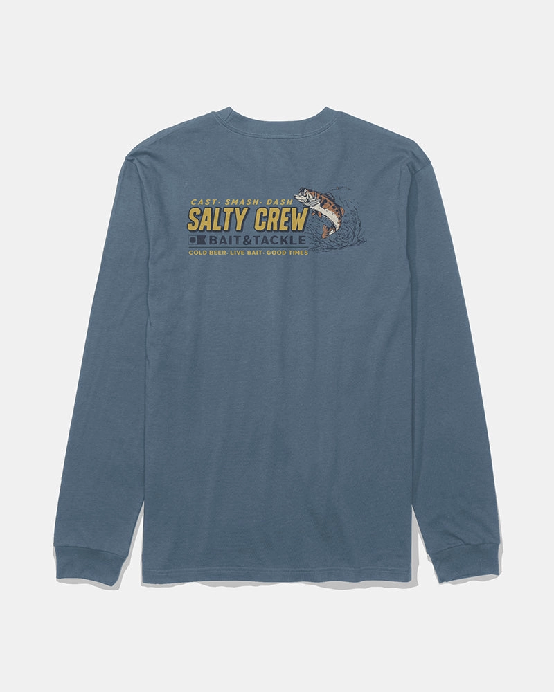 Live Bait Ls Tee - Slate Streetwear Style