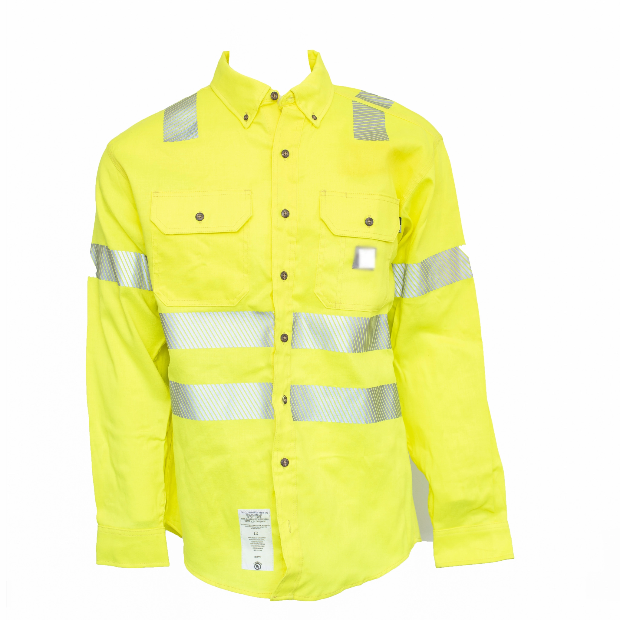 Used Name Brand Flame Resistant Hi-Visibility Shirt Casual Look Versatile Clothing