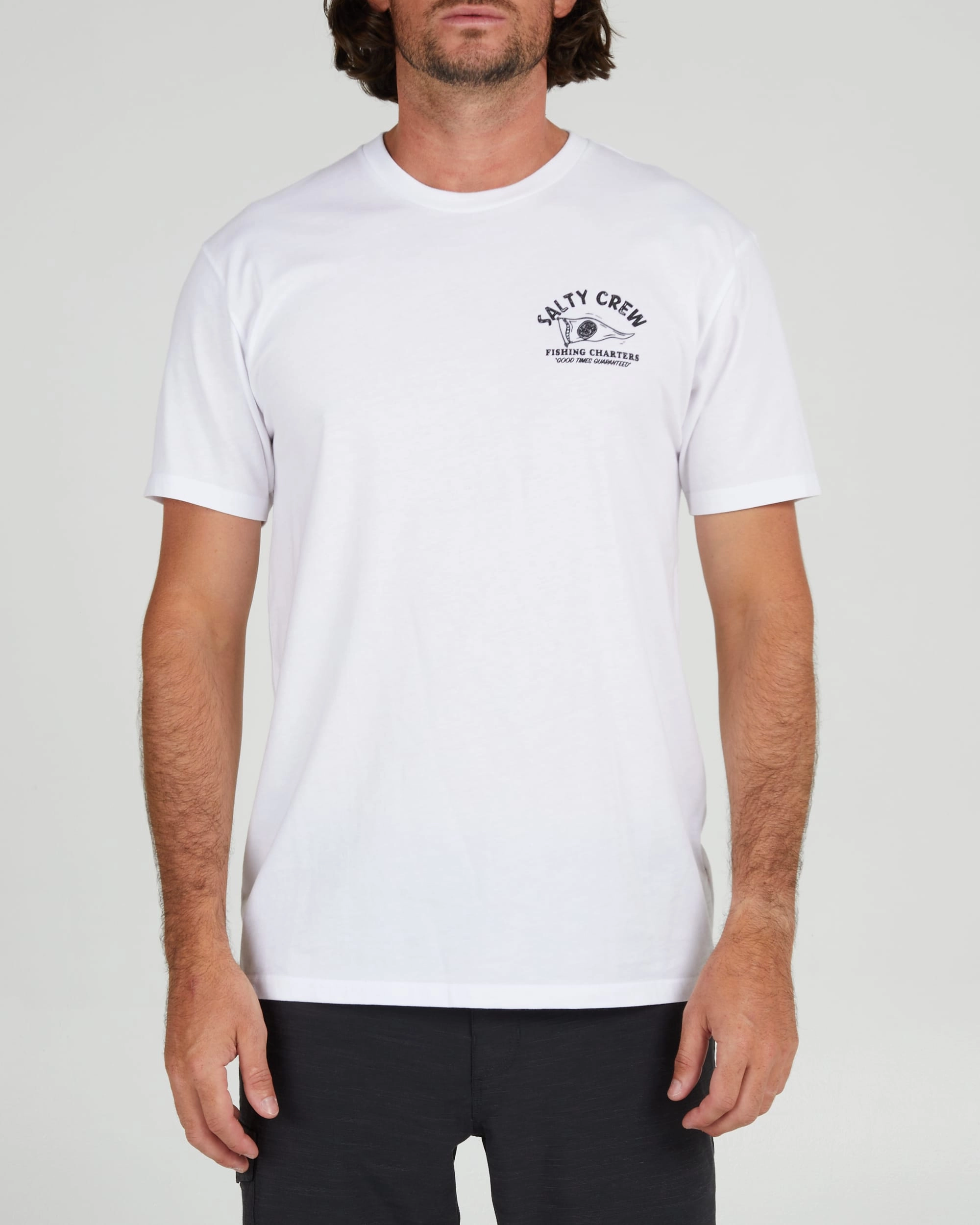 safe for skin Casual Comfort Wear Fishing Charters Prem S/S Tee - White