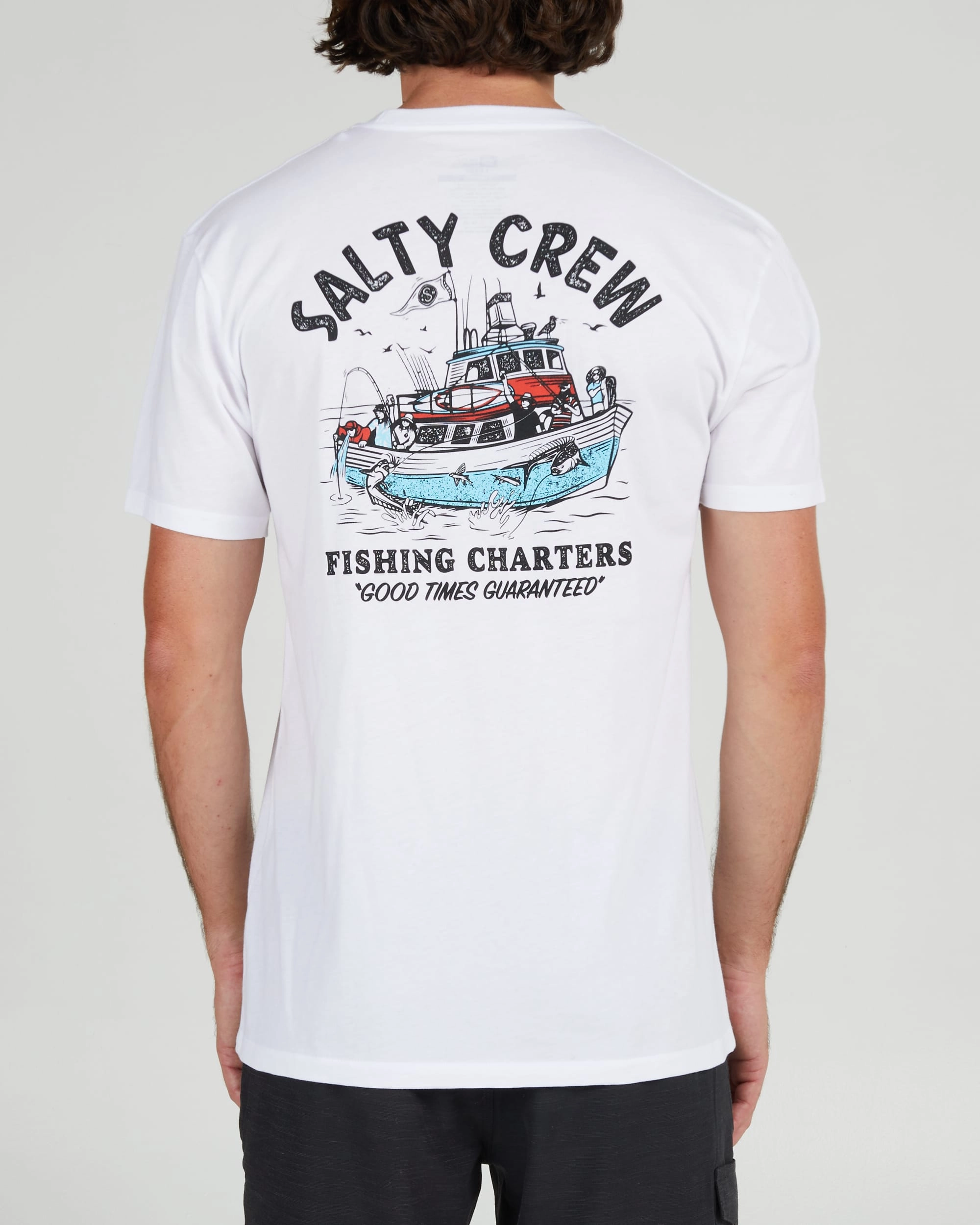 Fishing Charters Prem S/S Tee - White coordinate with other items