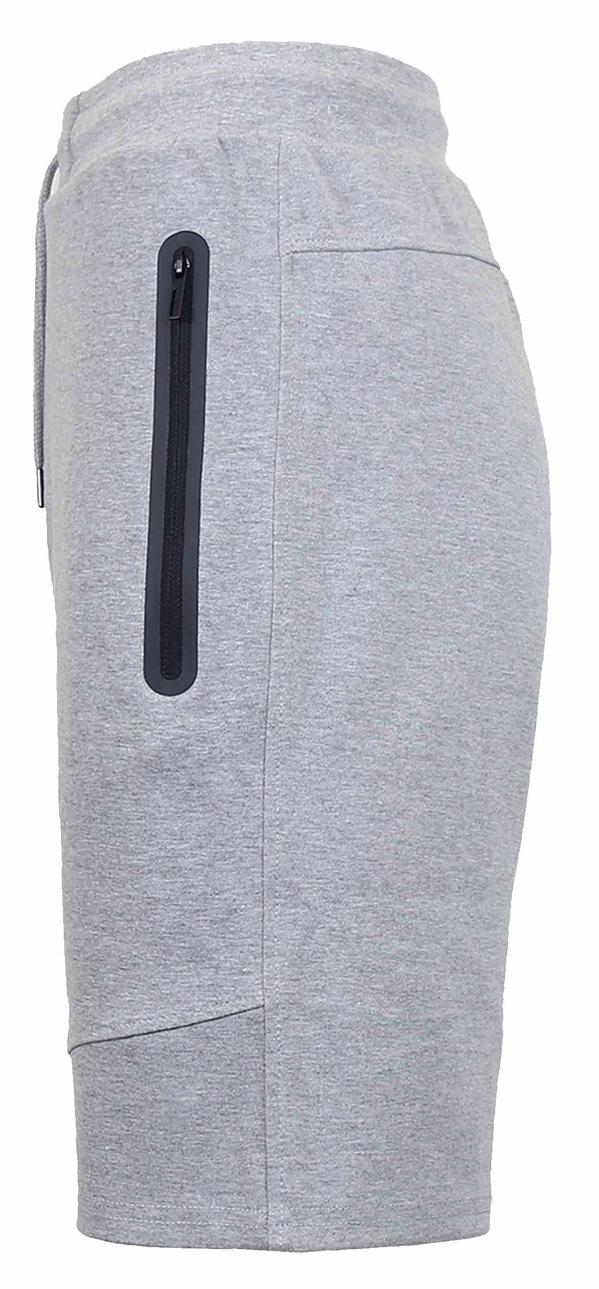 Comfy Feel Men's Tech Fleece Jogger Lounge Shorts with Zipper Pockets