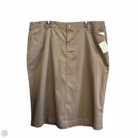 Eco Wear Skirt Midi By Cj Banks In Brown, Size: 1x