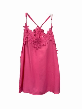 FlexibleMaterial Epic Glow Pink Blouse Sleeveless Clothes Mentor, Size S