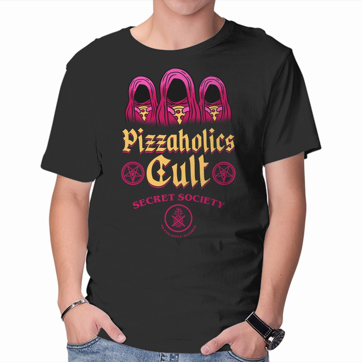 Pizzaholics Cult Secret Society Bold colors