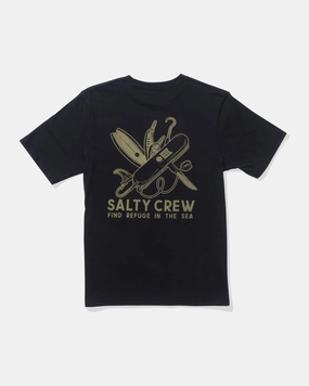 ReflectiveDetails SelfFabric Binding Pocket Knife  Ss Tee Kids - Black