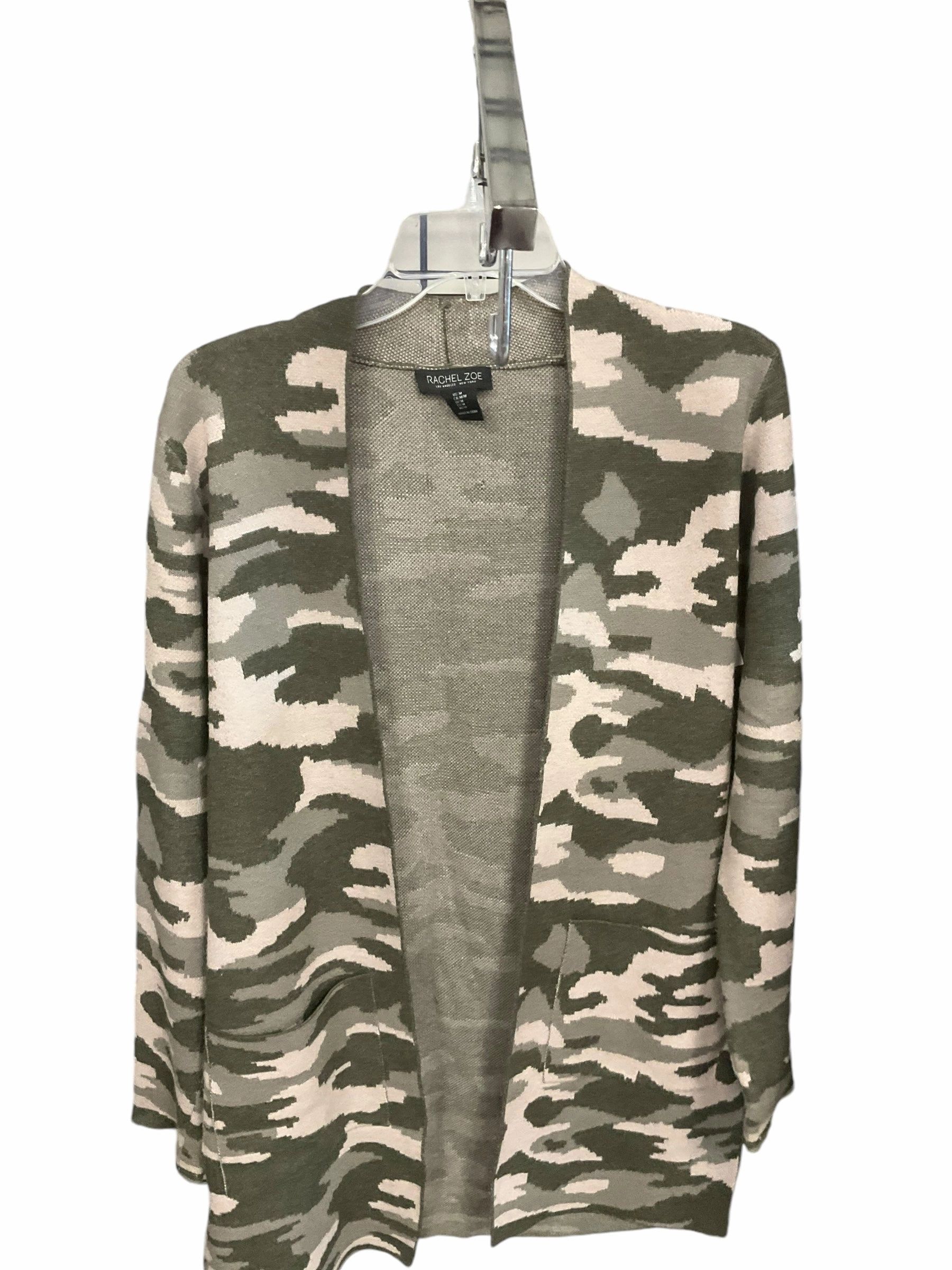 Cardigan By Rachel Zoe In Camouflage Print, Size: M AI Core