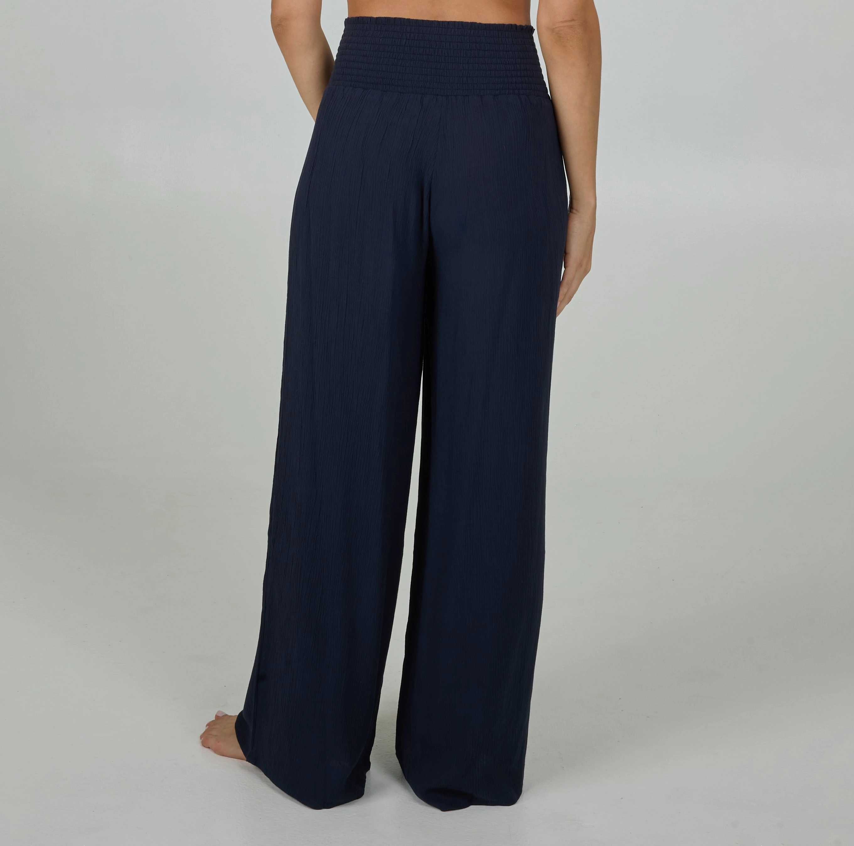 Comfortable Waistband Body Contour Mainland Beach Pant - Dark Navy