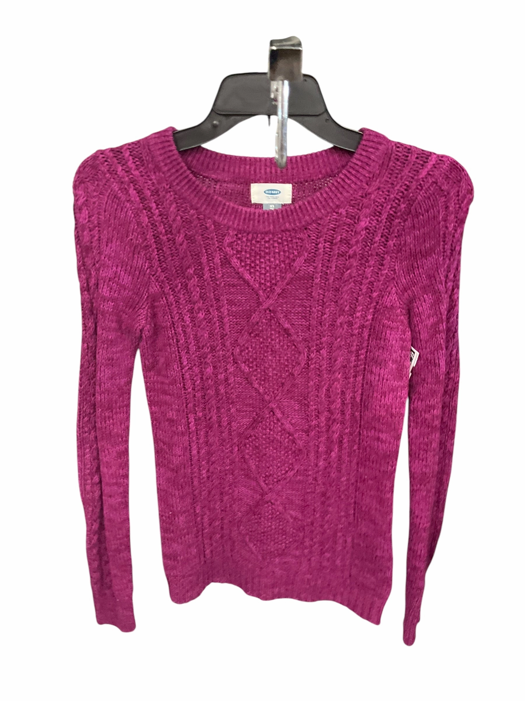 Organic Cotton TaglessDesign Sweater By Old Navy In Purple, Size: Xs