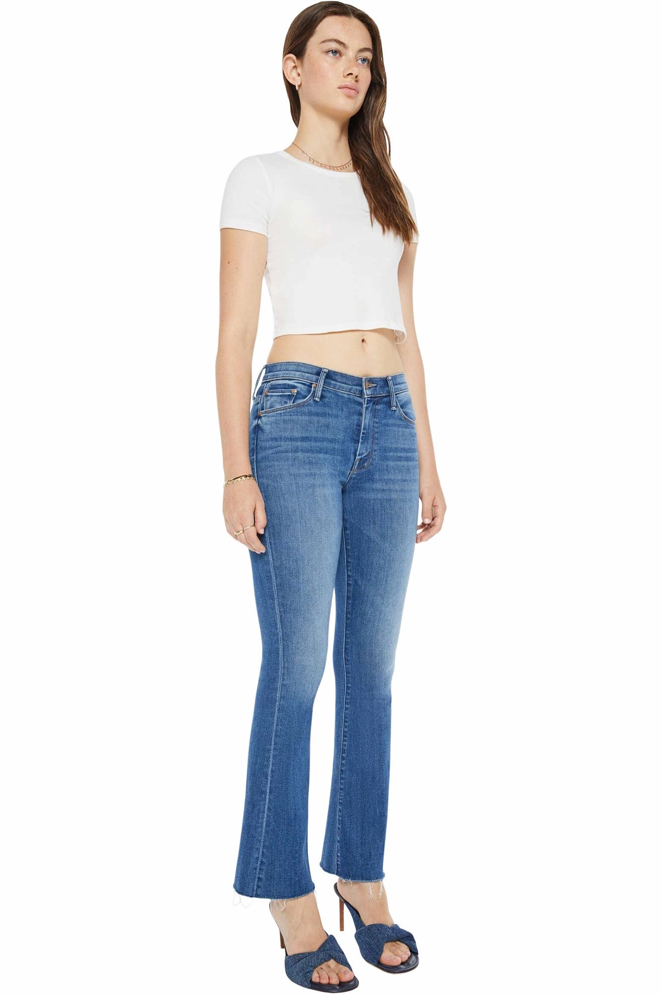 MOTHER Denim Weekender Fray in Connect the Dots Odor Control Coating