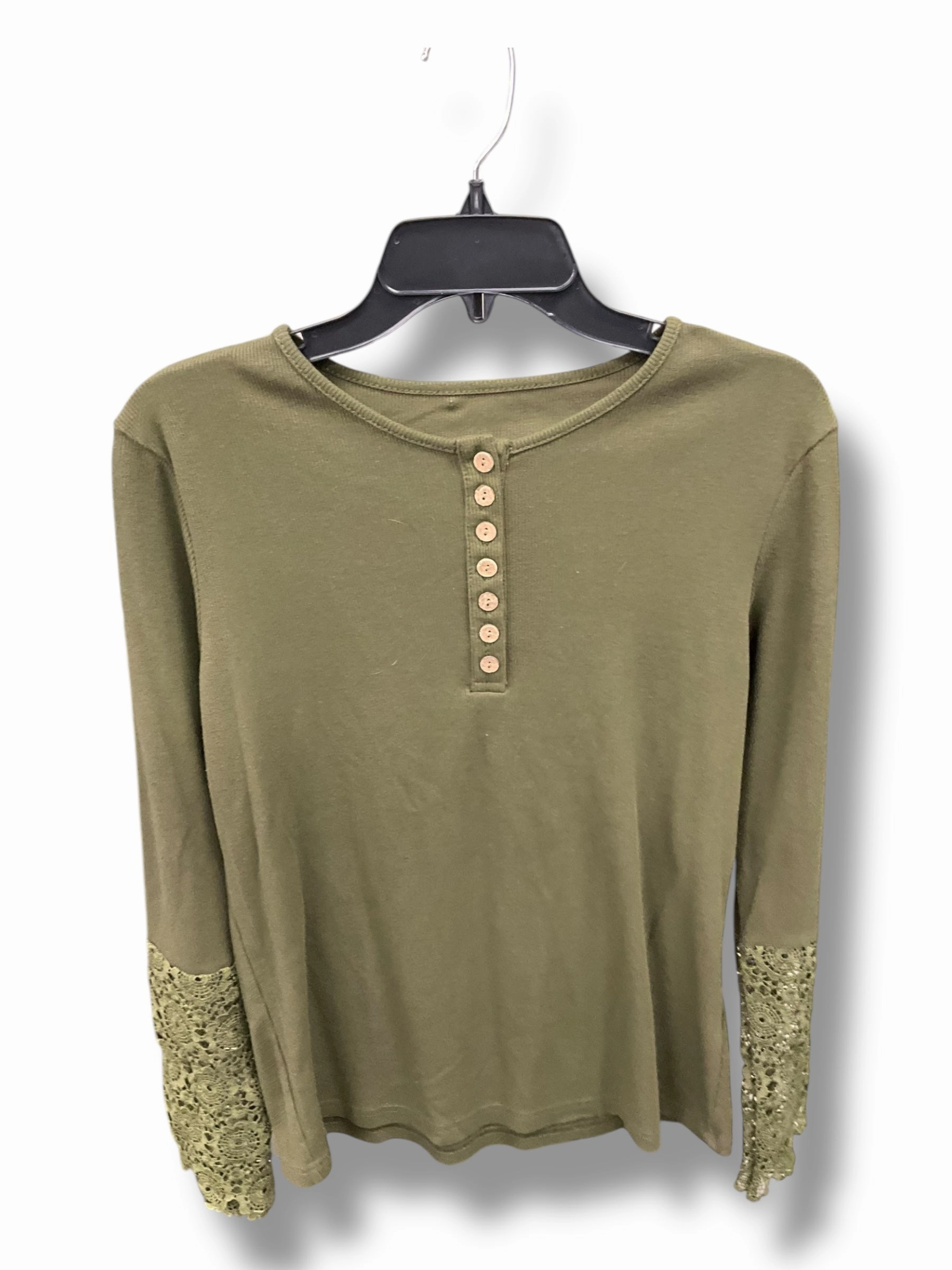 Top Long Sleeve By Clothes Mentor In Green, Size: Xl Relaxed trousers Forest Air
