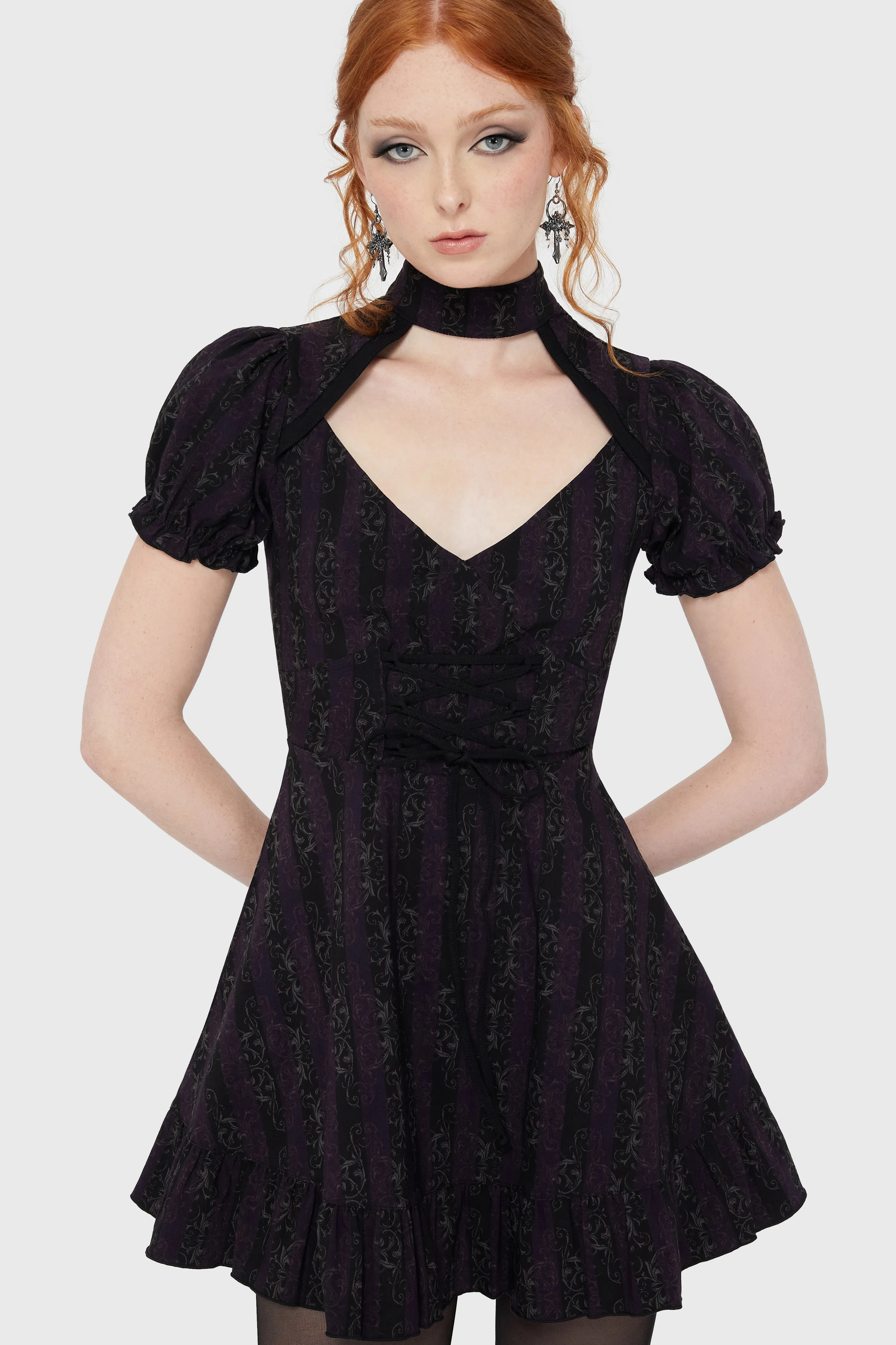 Haunted Phase Mini Dress Soft Brushed Lining
