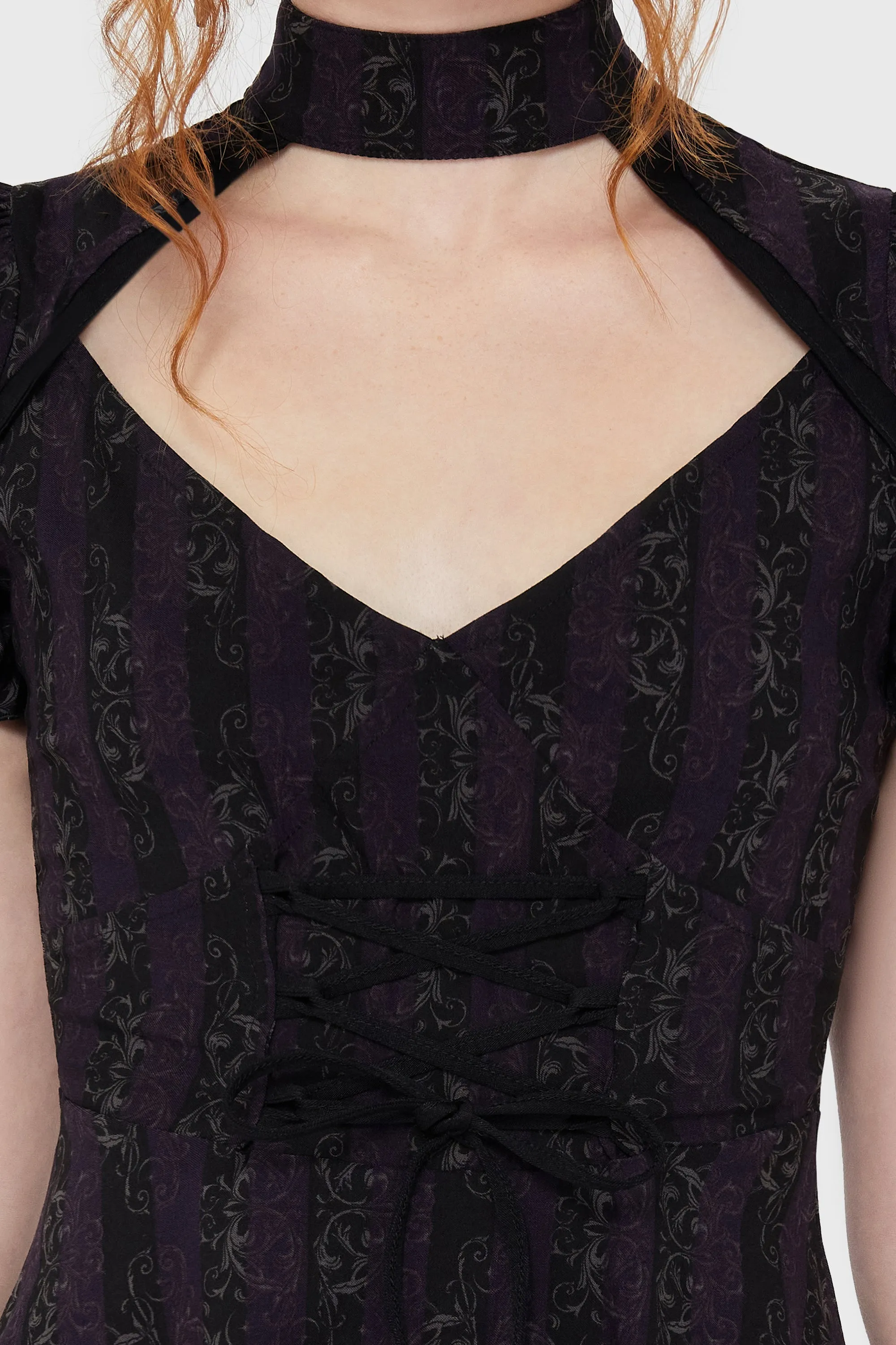 Haunted Phase Mini Dress FlexibleCuff Long Sleeve Tee