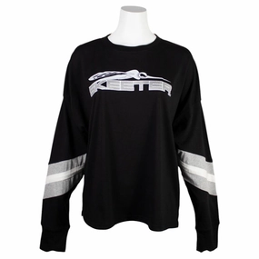 Skeeter Ladies Boxy Varsity Long Sleeve Versatile Piece Flexible Mobility