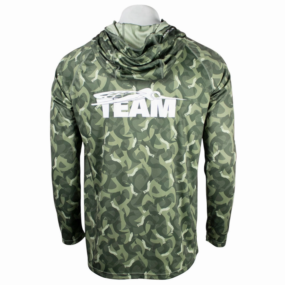 Skeeter Jason Christie Deep Green Camo LS Performance Shirt party costume Fashion Edge