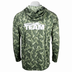Water resistant coating Stylish Layer Skeeter Jason Christie Deep Green Camo LS Performance Shirt