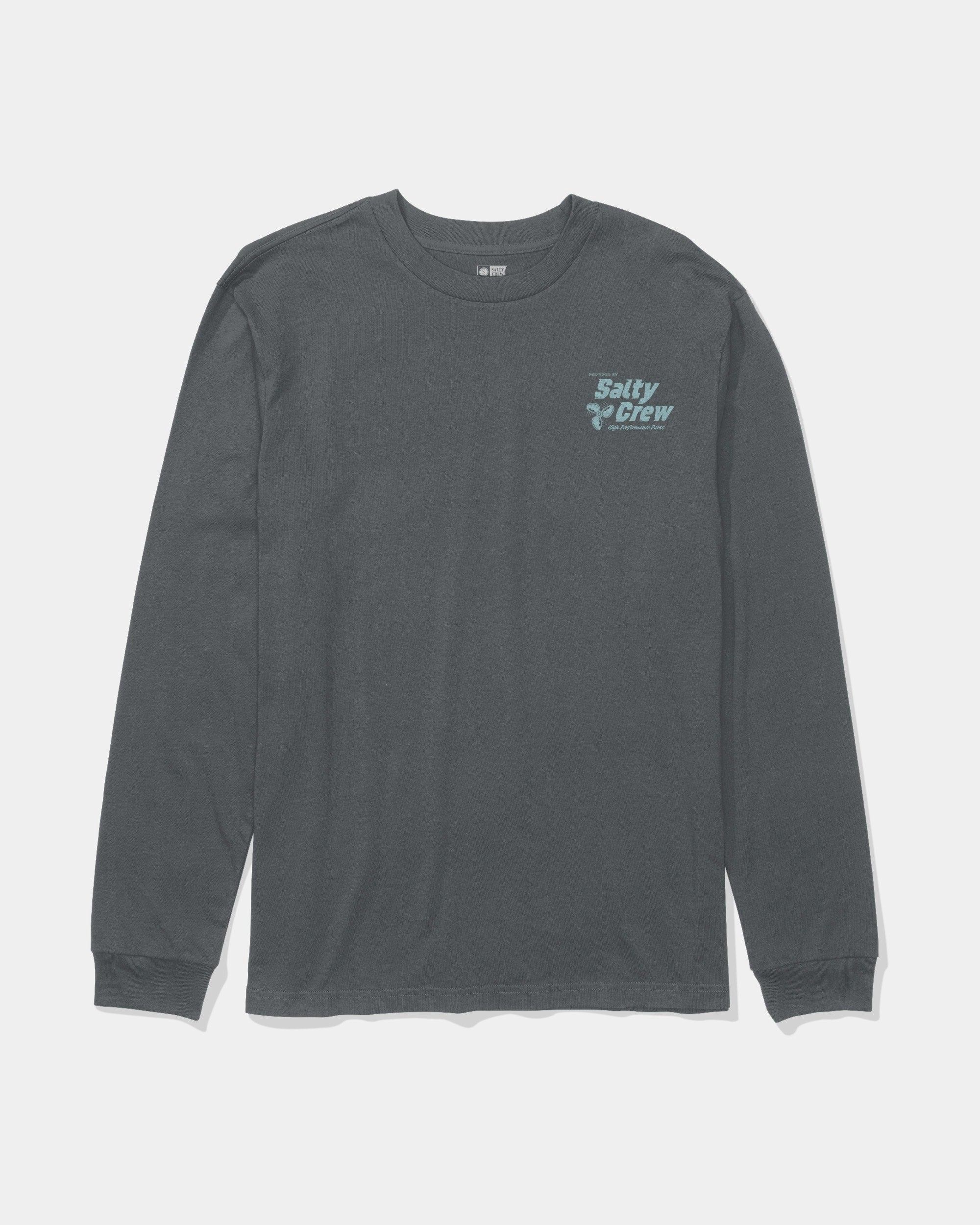 Props Ls Tee - Charcoal Smooth Jersey Texture