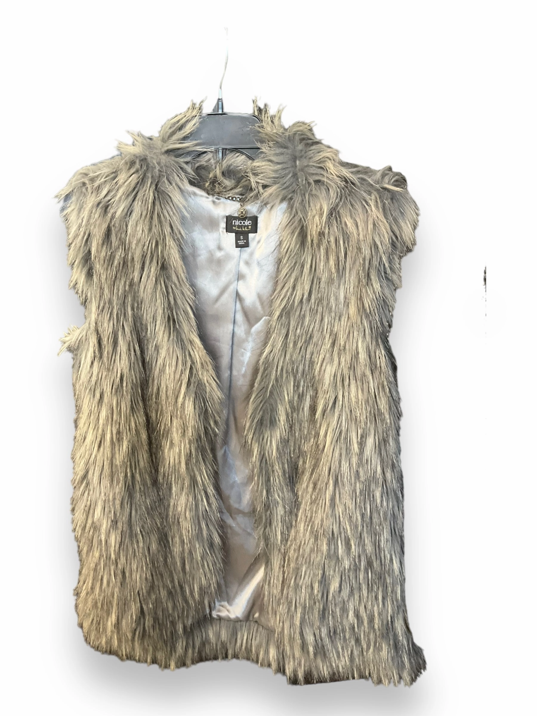 Vest Faux Fur & Sherpa By Nicole By Nicole Miller  Size: S Breathable Lining SoftTouch