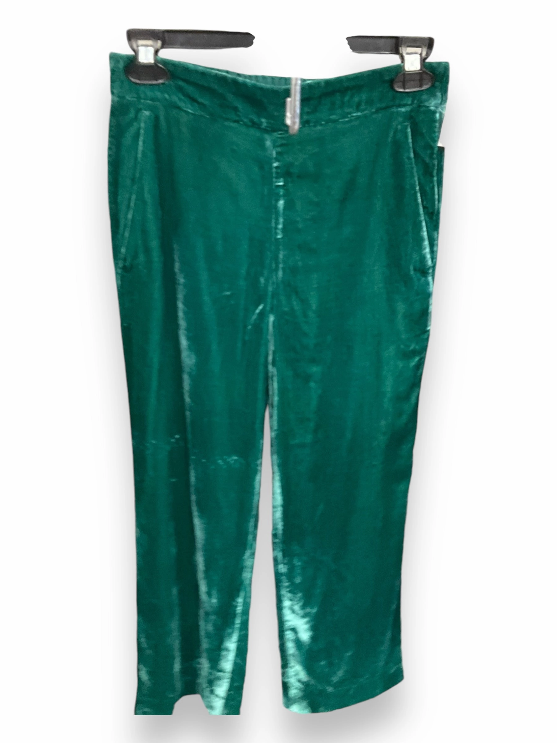 Pants Lounge By J. Crew In Green, Size: 0 Light Wool Chic Fit