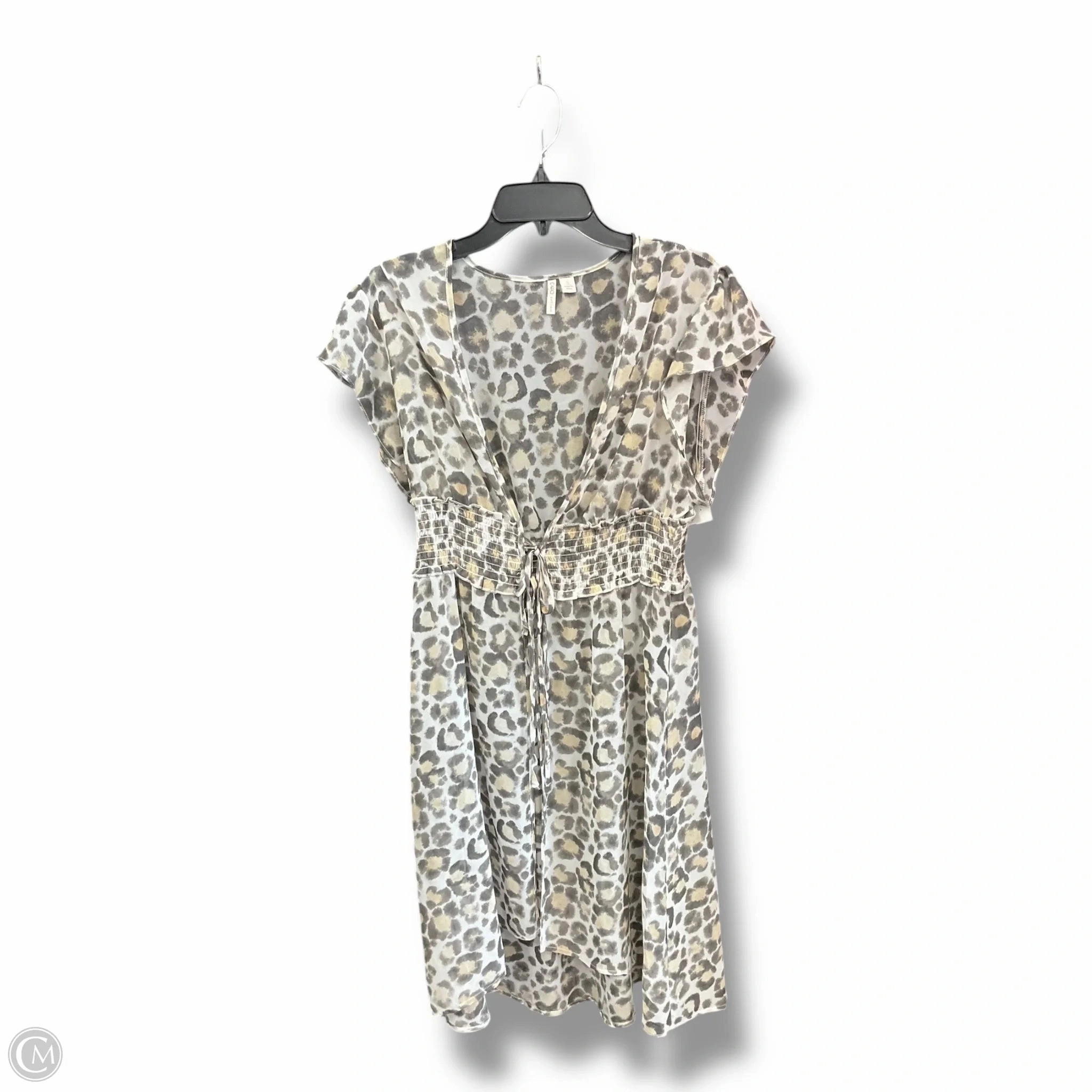 Athleisure Cool Unique Cut Swimwear Cover-up By Cato In Animal Print, Size: S