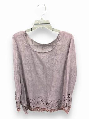 DurableSeams Free Shape Top Long Sleeve By Clothes Mentor In Purple, Size: Xl