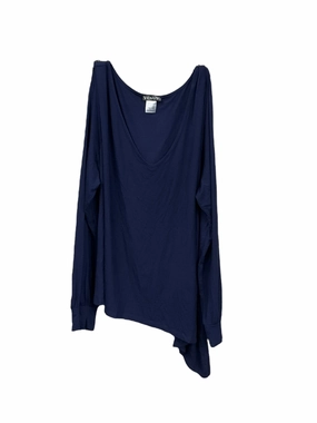 Blue Athletic Top Long Sleeve Crewneck Venus, Size 1x clean design