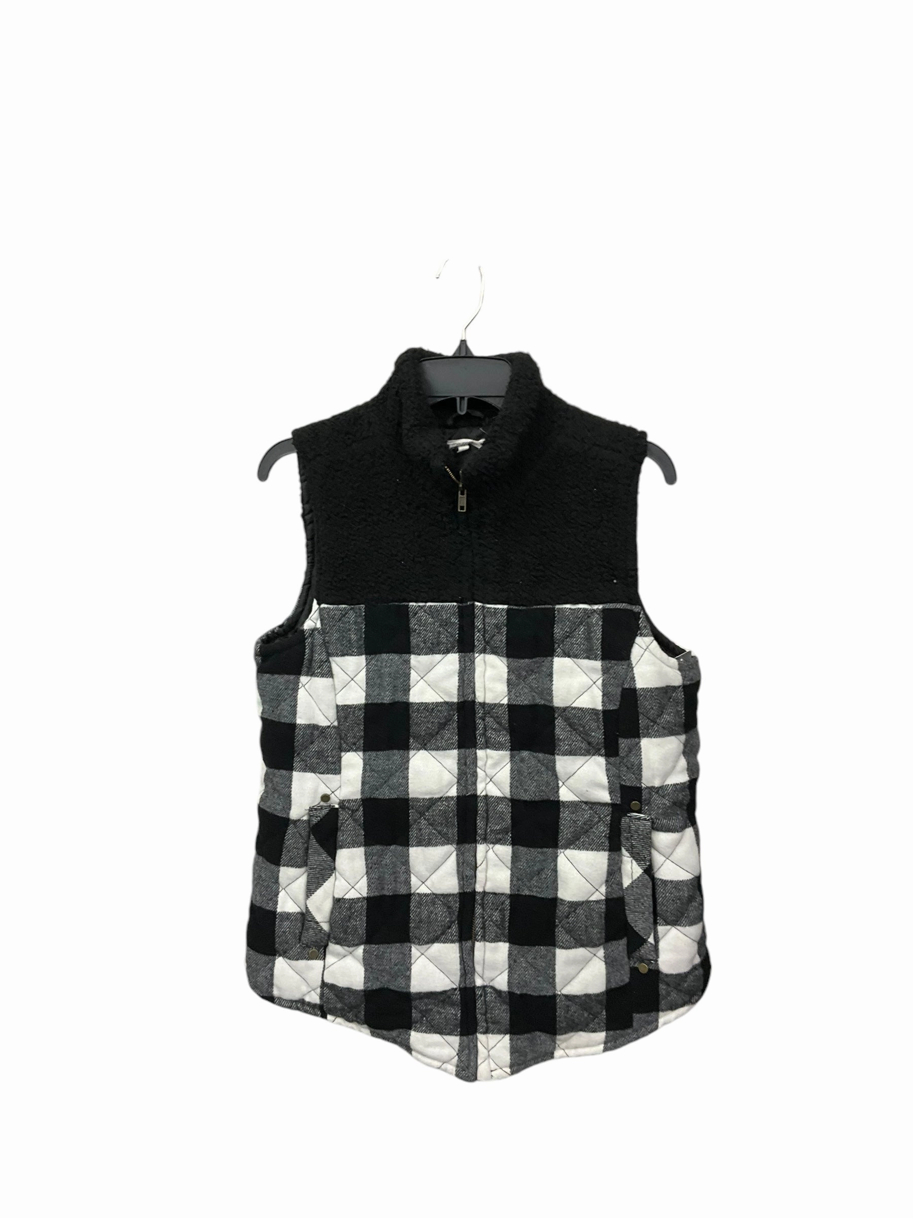 Vest Puffer & Quilted By Maurices In Plaid Pattern, Size: M SweatAbsorbentLining Power Vibe