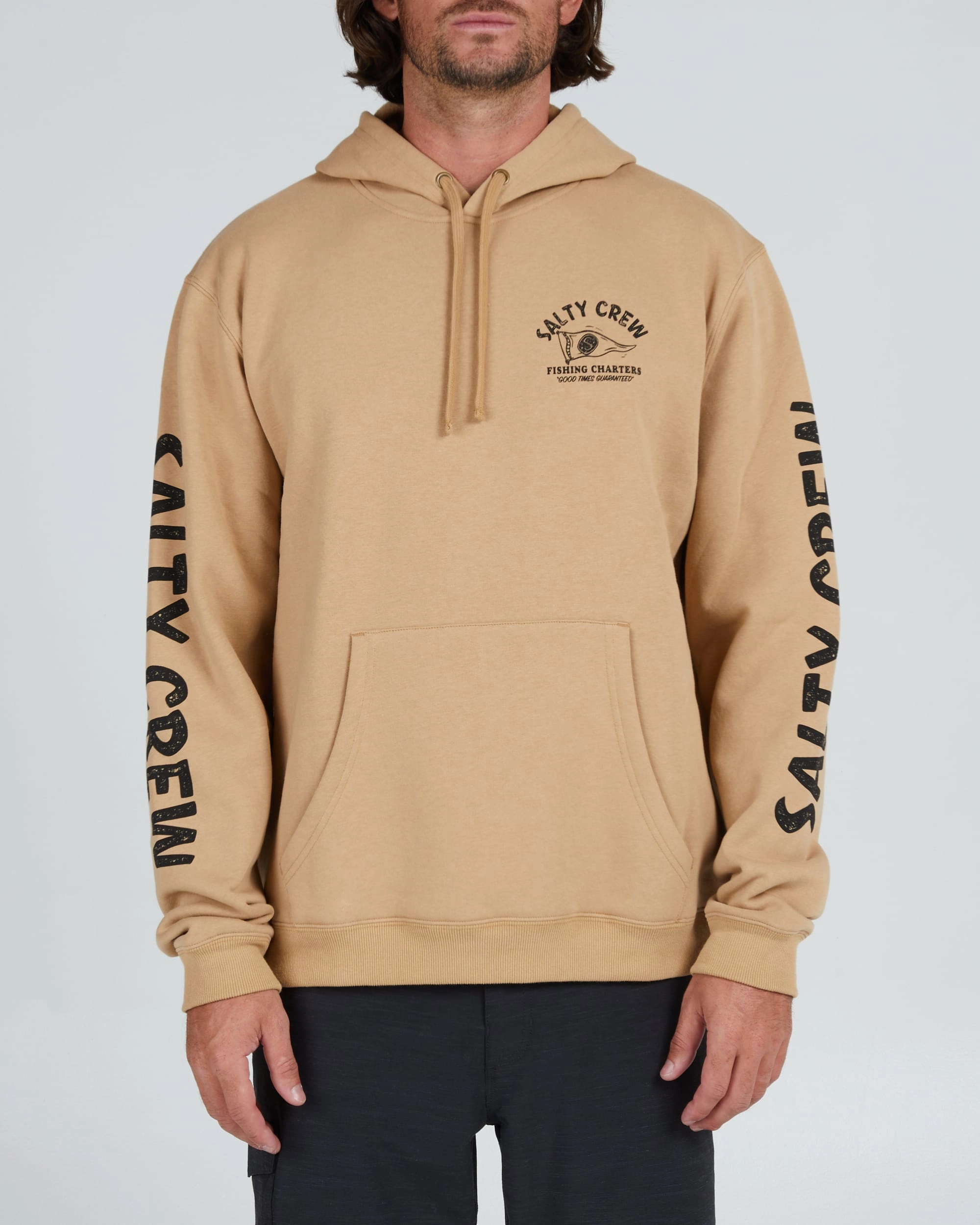 Fishing Charters Hooded Fleece - Sandstone Sport Ready