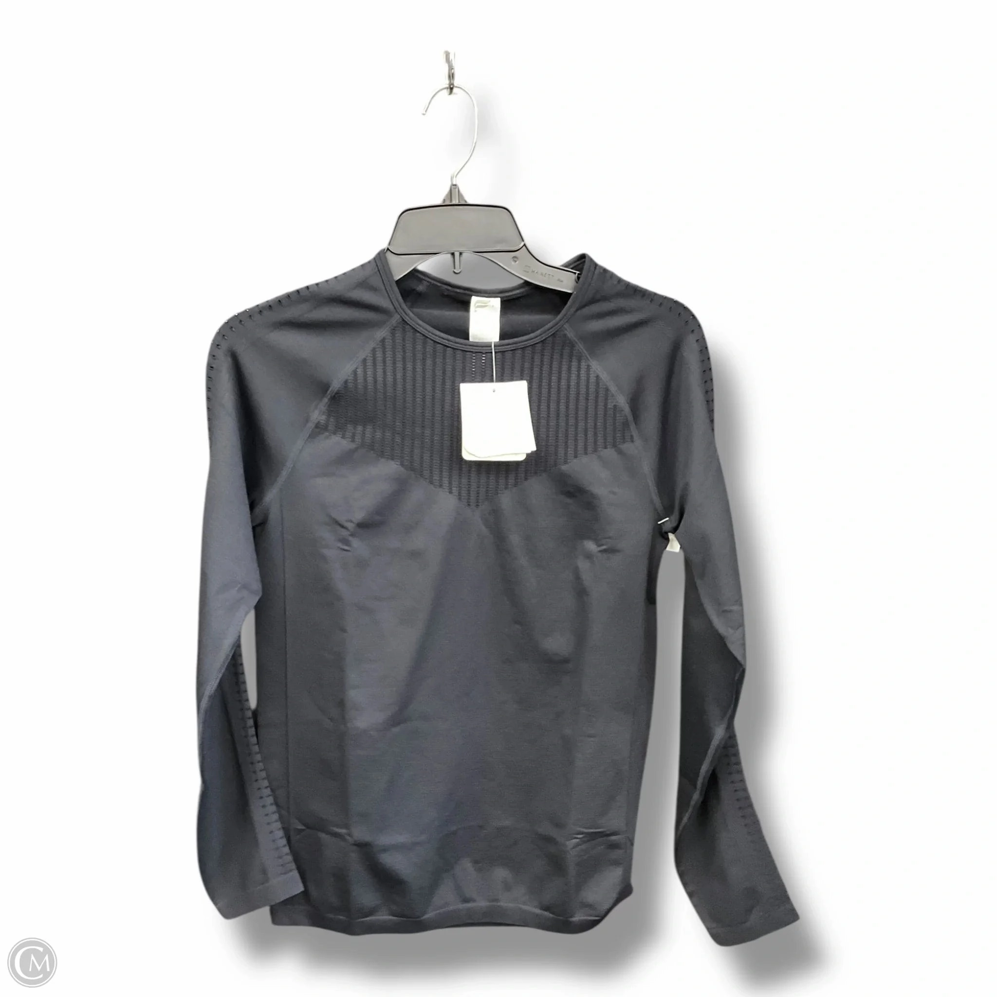 Conscious Core Athletic Top Long Sleeve Collar By Fabletics In Black, Size: M