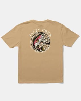 Sporty and Stylish Urban Streetwear Rainbow Premium S/S Tee - Camel