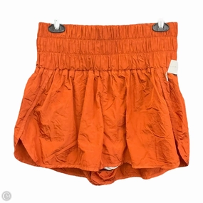 FlatlockSeaming Athletic Shorts By Free People In Orange, Size: Xl