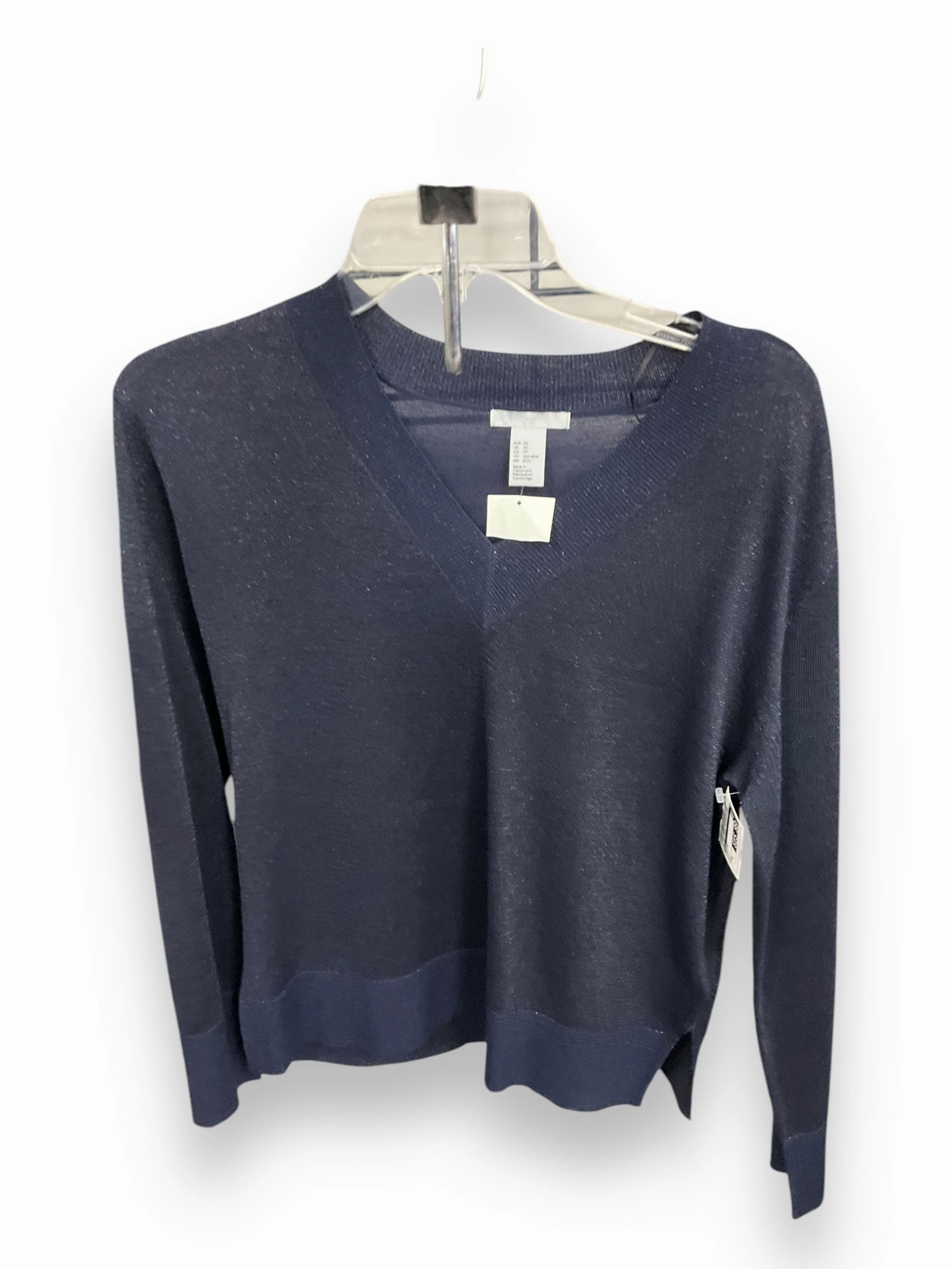 Regal Glow LightweightMaterial Sweater By H&m In Navy, Size: Xs