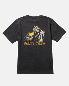 Unwind  S/S Tee Kids - Black Sporty T-shirt TwillWeave