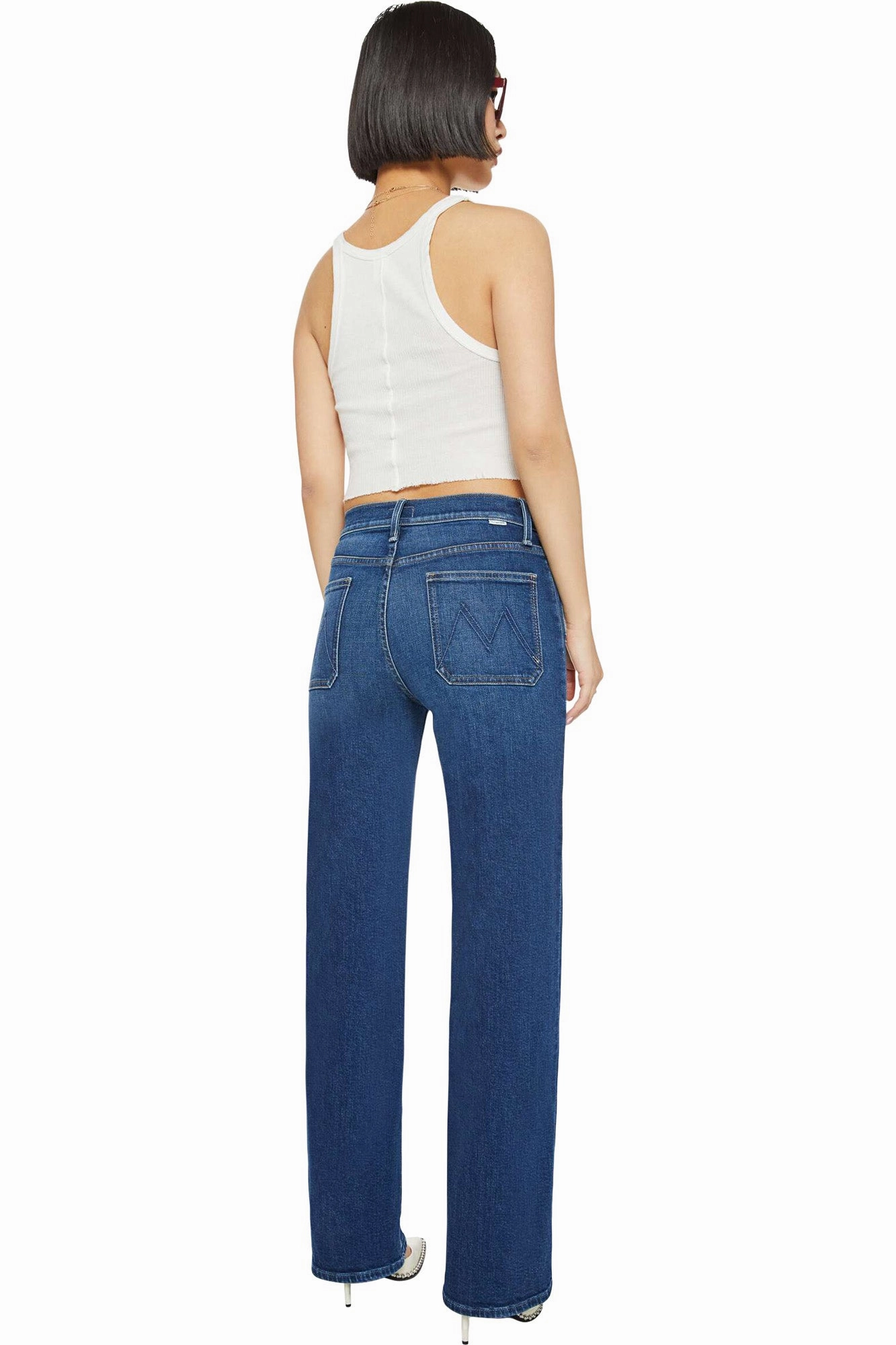 MOTHER Denim Lil Patch Pocket Rambler Zip in These Boots Are Made for Walking Common look Pre Shrunk Fabric