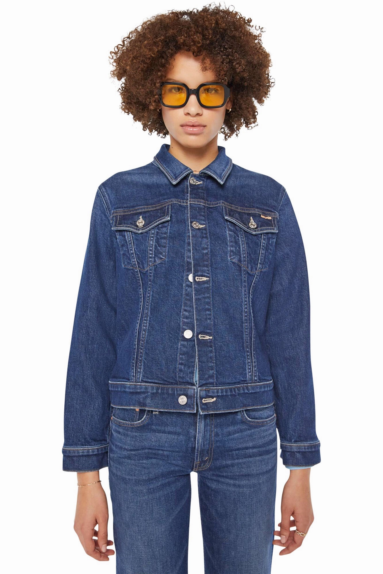 City Ready MOTHER Denim Bruiser Jacket in Perfectly Imperfect