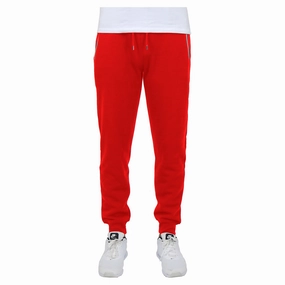 Men's Fleece Joggers with Contrast Zippers stain resistant coating QuickReleaseFastenings