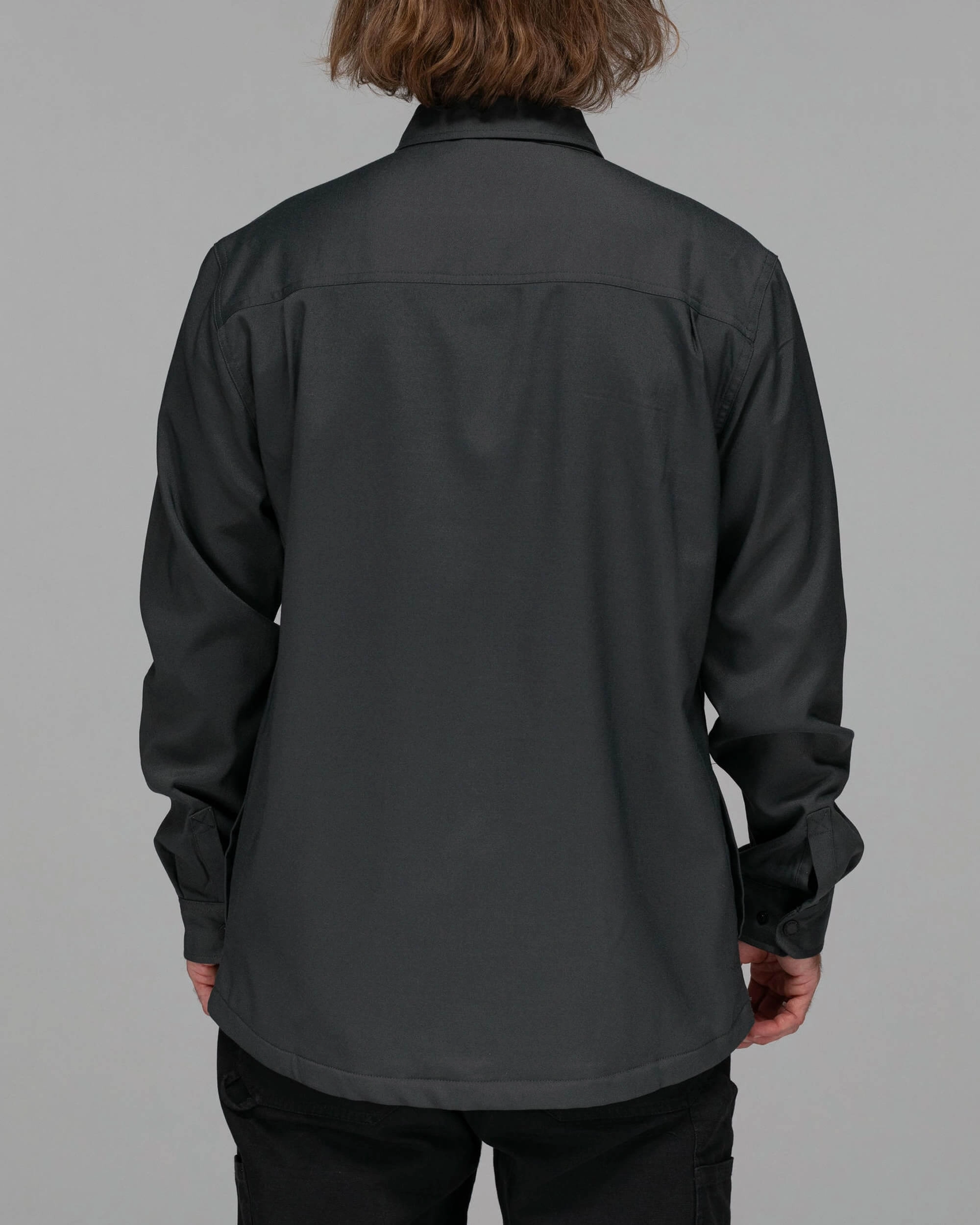 Fathom Ls Tech Shacket - Charcoal TearResistantOuter