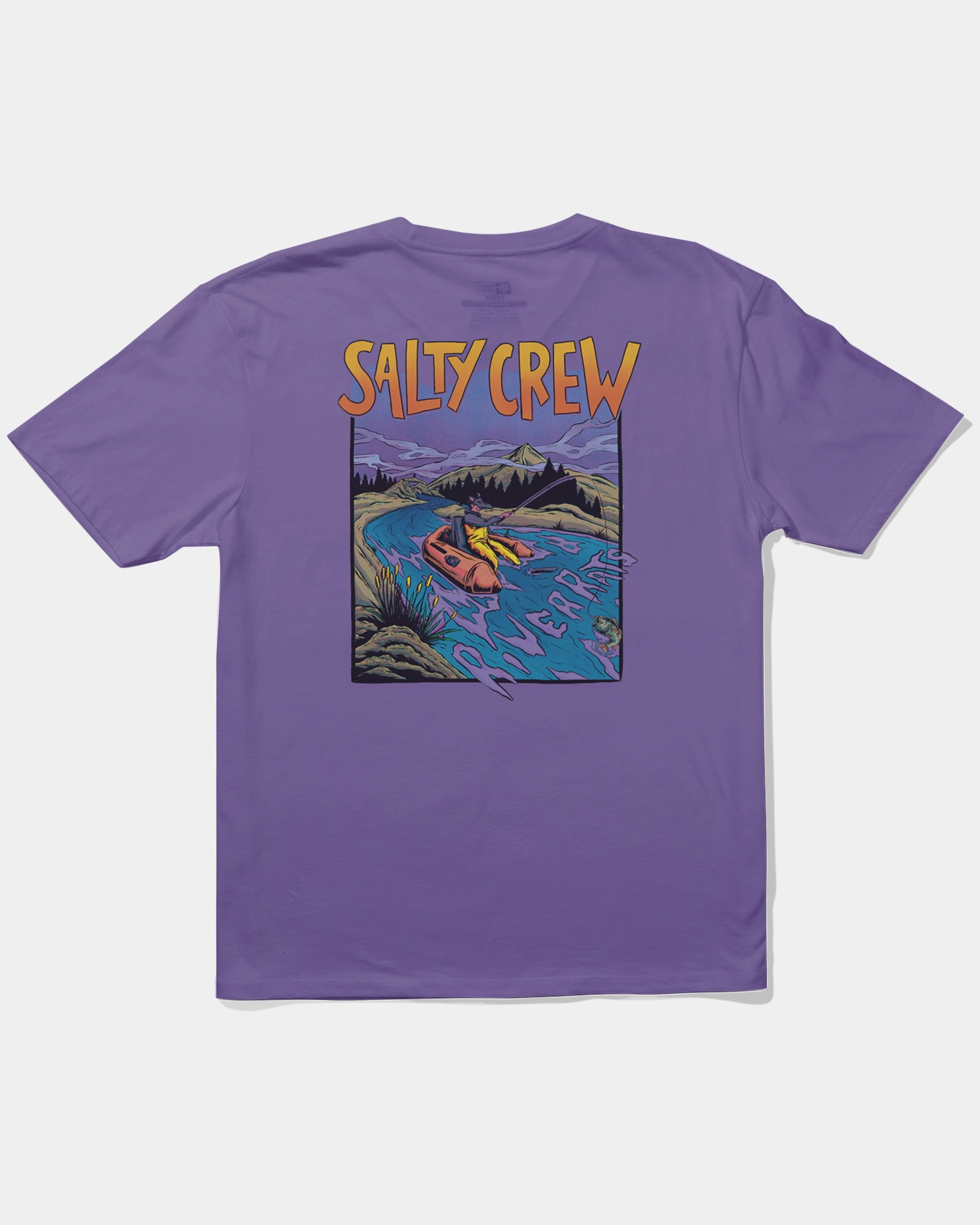 Relaxed Layers Moisture Wicking Fabric River Rats Ss Tee - Purple Heart