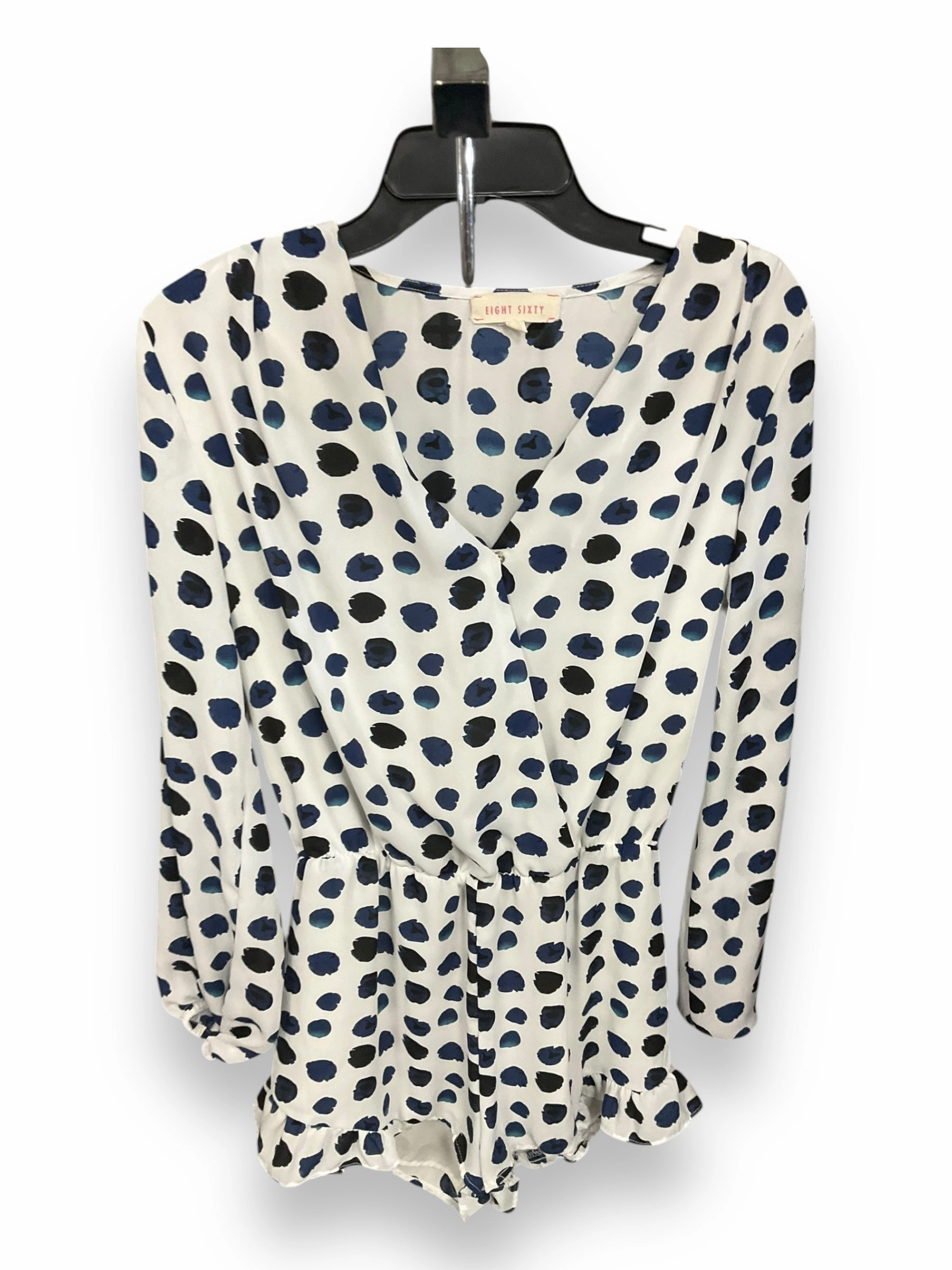 Romper By Eight Sixty In Blue & White, Size: M Photo Glam