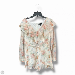 Romper By Lea & Viola In Floral Print, Size: M Clean Fit StaticFree Lining