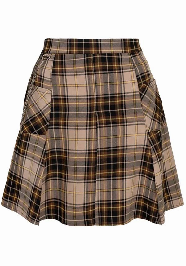 Saffie?[Brown] | SKIRT Satin feel