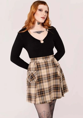 Saffie?[Brown] | SKIRT Chic Fit