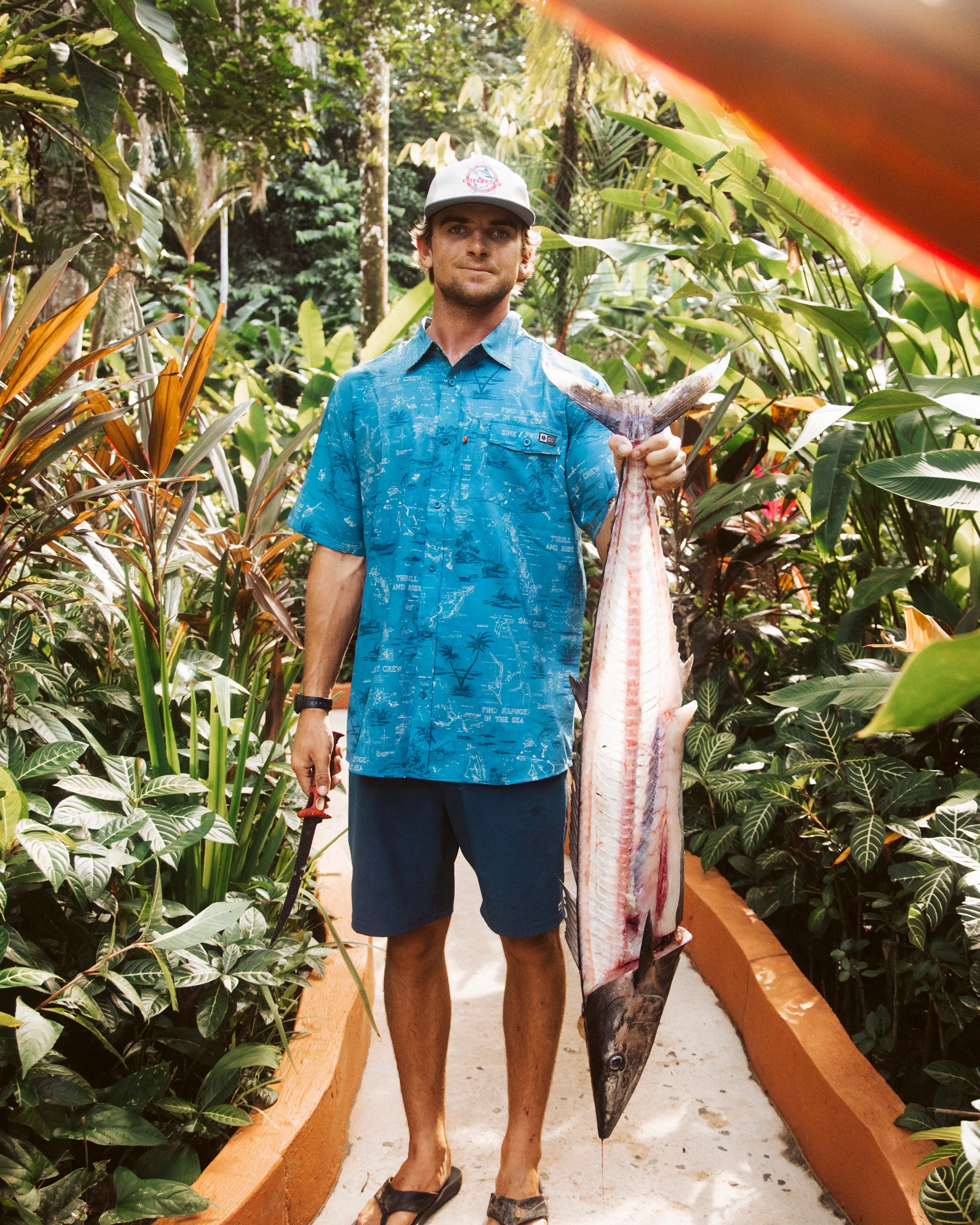 Seafarer S/S Tech Woven - Slate Active Design