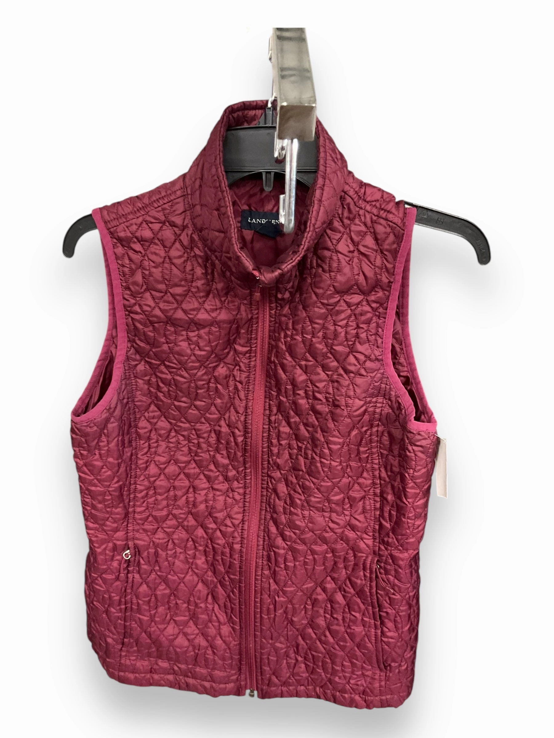 Vest Puffer & Quilted By Lands End In Red, Size: S DurableReinforcedElbow
