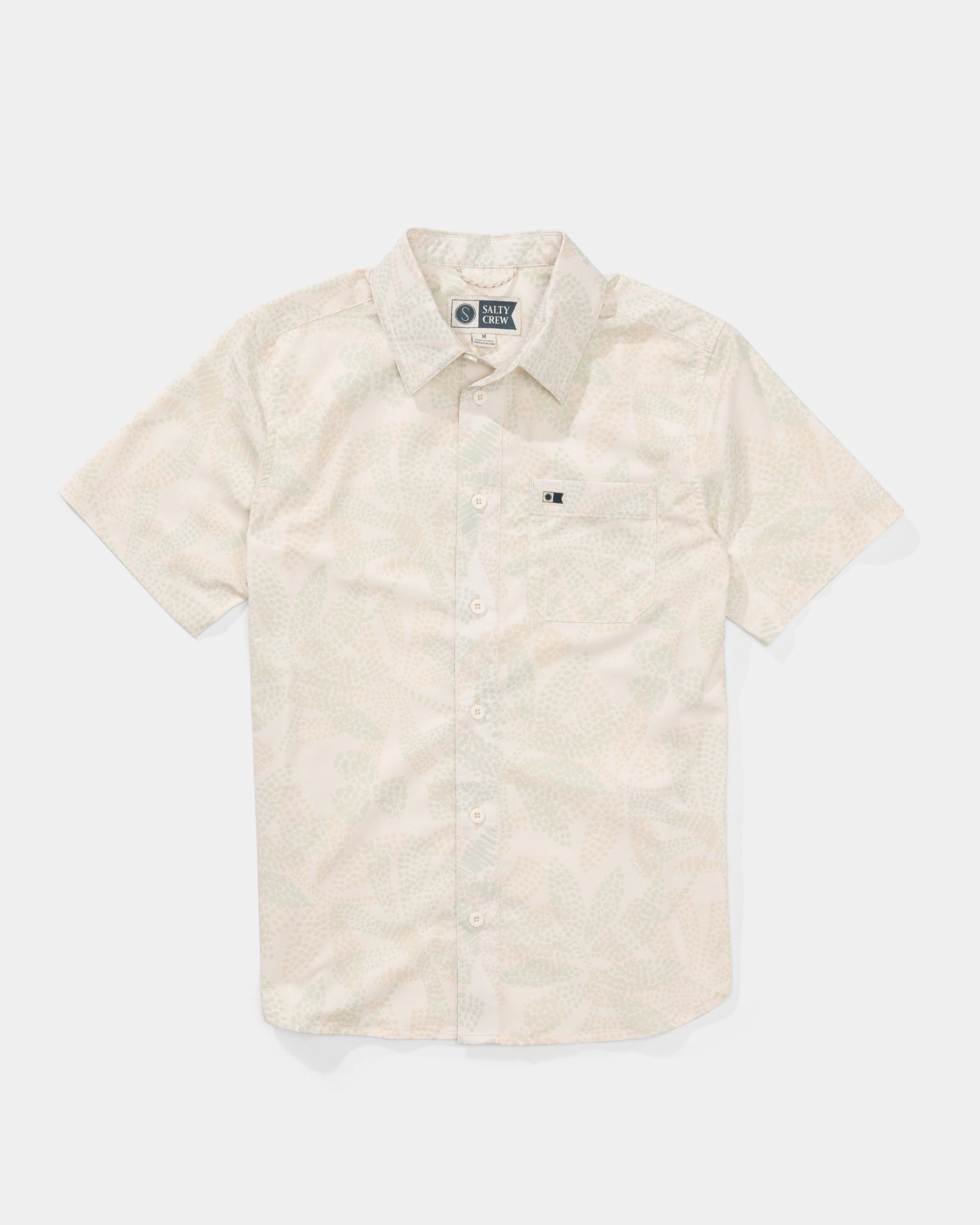 Drifter  Uv Button Up Kids - Birch Fitted Shape Timeless Comfort