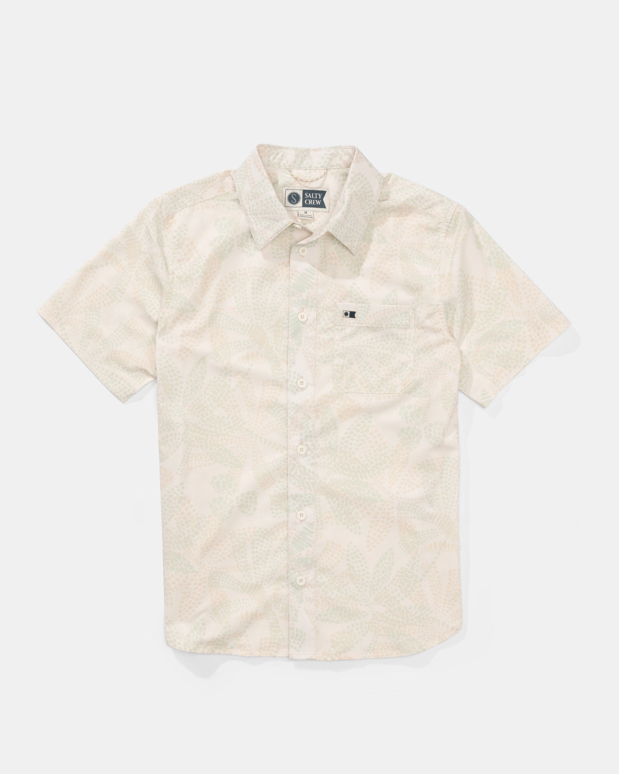 Holiday Gift Polished Look Drifter  Uv Button Up Kids - Birch