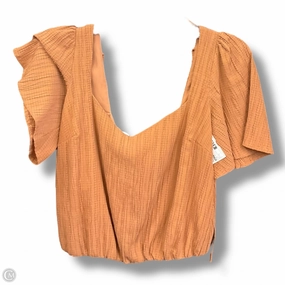 Top Short Sleeve By Astr The Label In Tan, Size: S Easy Wash