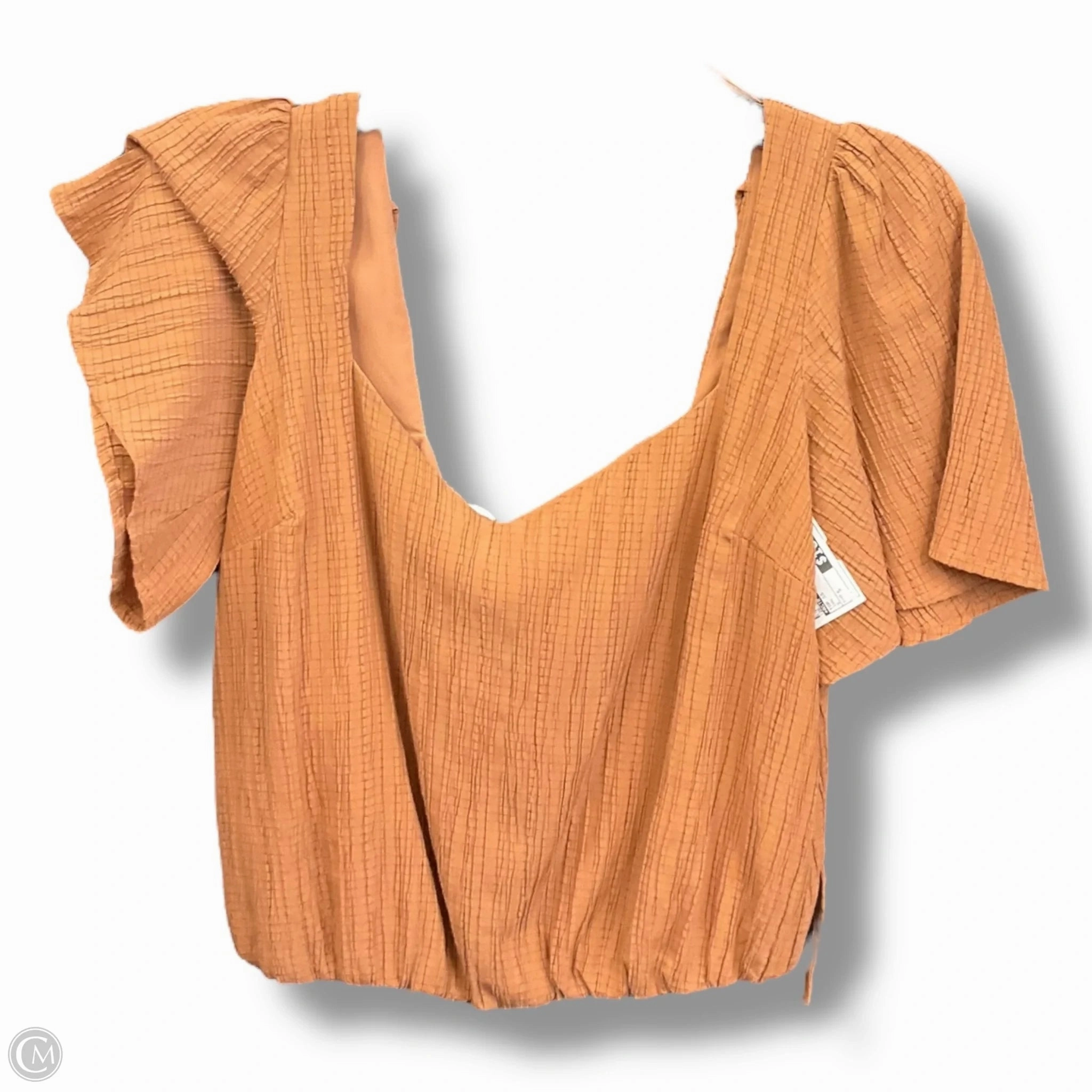 Top Short Sleeve By Astr The Label In Tan, Size: S Easy Wash